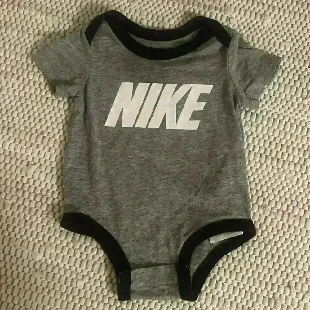 Nike Unisex Bodysuit Gray with Black 6M